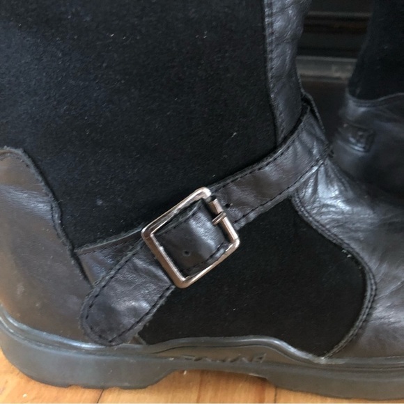 Panjar Black Leather Winter Riding Boots Size 9-9.5 - Picture 7 of 16